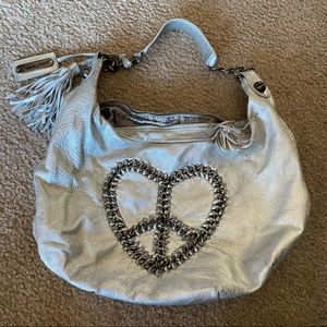Betsey Johnson Silver Purse